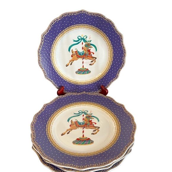 Robert Stanley home collection set of 4 salad plates - Picture 10 of 11